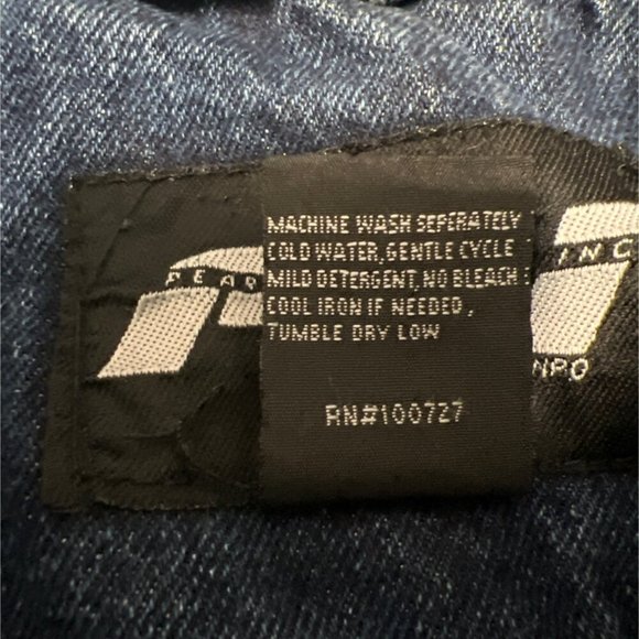 PCI By Kenpo Denim & Sherpa Jacket Blue Cotton Blend Jean Jacket Size L - Picture 7 of 14